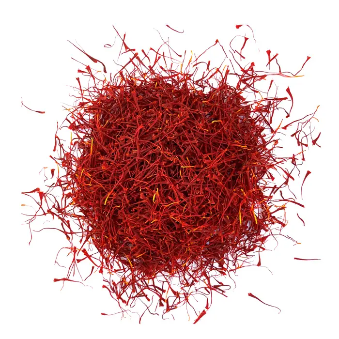 Pushal Iranian saffron showing its natural thread appearance